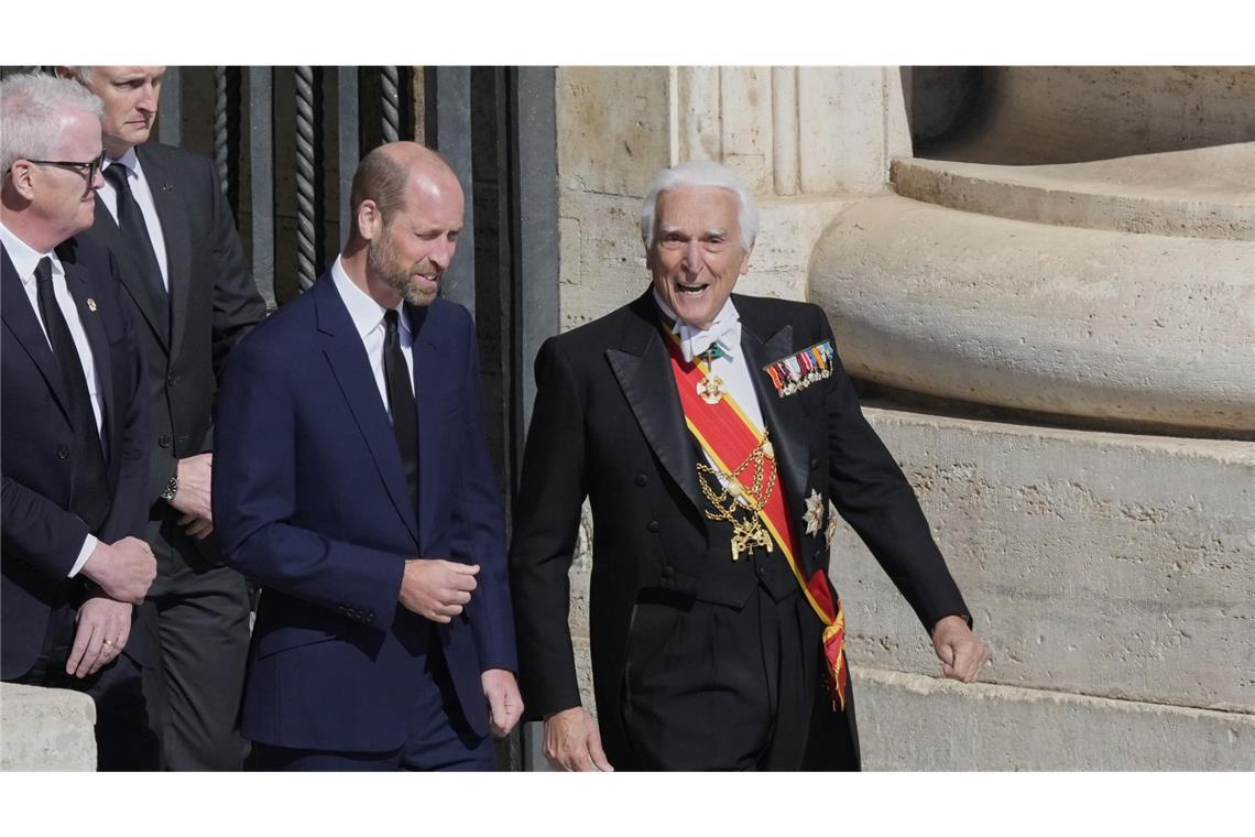 Papst warnt vor dramatischen Folgen von Glaubensverlust Der britische Prinz William.