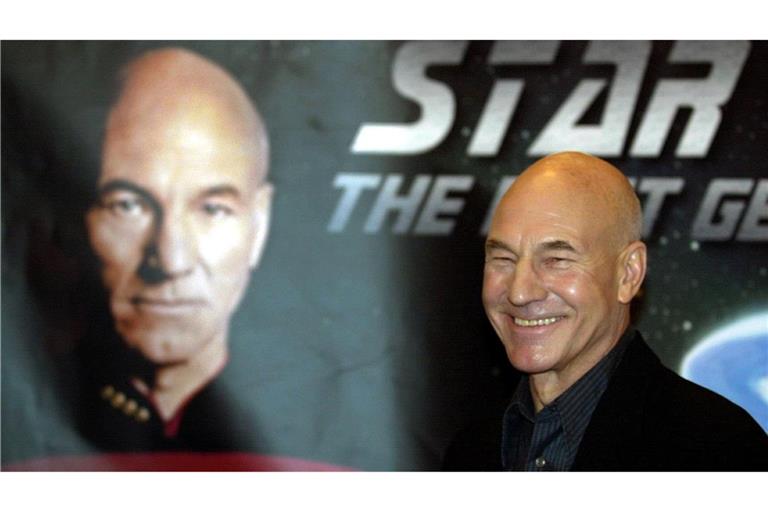 Der britische Schauspieler Patrick Stewart, bekannt als Captain Jean-Luc Picard vom "Raumschiff Enterprise",.