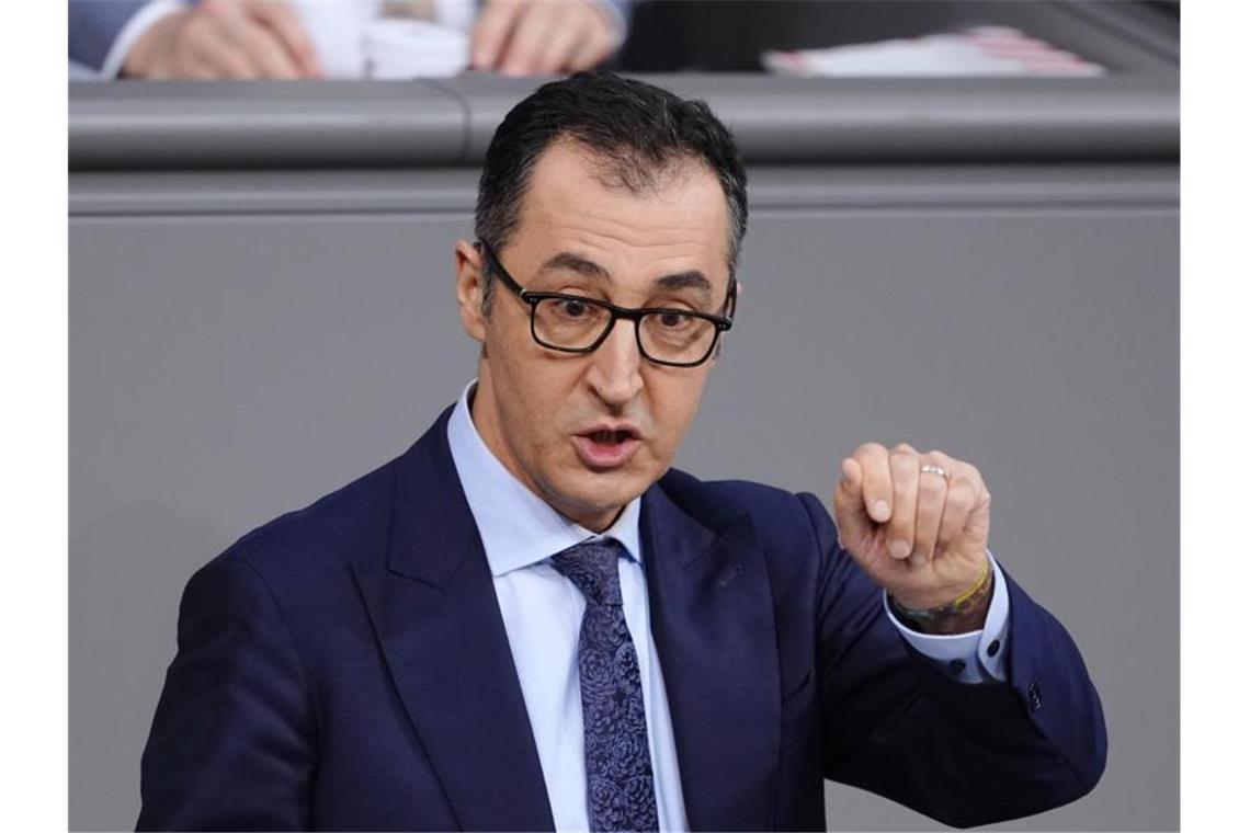 Der Bundesminister für Ernährung und Landwirtschaft Cem Özdemir im Bundestag. Foto: Kay Nietfeld/dpa