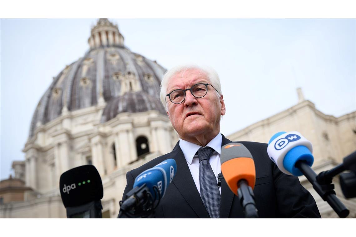 Steinmeier: Papst kann wichtiger Vermittler in Krisen sein Der Bundespräsident berichtete von seiner Privataudienz mit Papst Leo XIV.