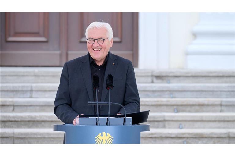 Der Bundespräsident sichtlich gut gelaunt bei einer Kunst-Veranstaltung in Berlin. Mal sehen, wie seine Laune sein wird bei der Gamescom im August.