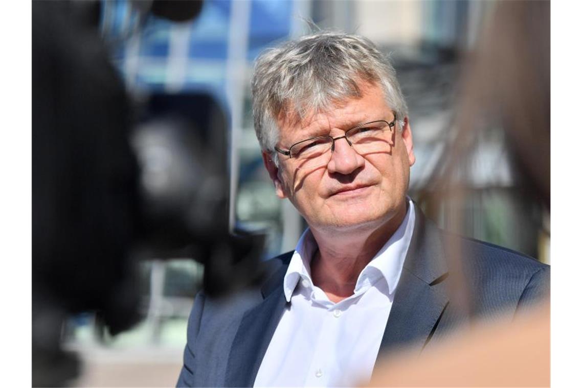 Der Bundessprecher der AfD Jörg Meuthen vor Beginn einer AfD-Bundesvorstandssitzung. Foto: Martin Schutt/dpa-Zentralbild/dpa