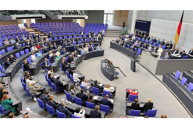 Der Bundestag am Gedenktag des Völkermords an Muslimen in Bosnien-Herzegowina.
