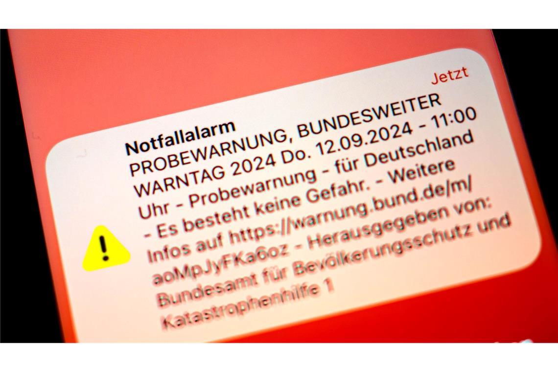 Test neuer Technologie beim bundesweiten Warntag Der bundesweite Warntag findet immer am zweiten Donnerstag im September statt. (Symbolfoto)