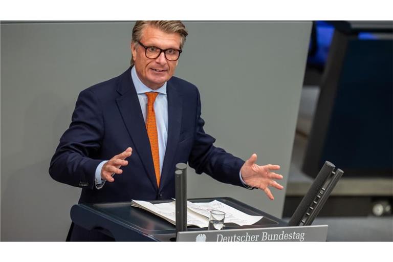 Der CDU-Abgeordnete Thomas Bareiß im Bundestag (Archivbild): Aktuell nimmt er eine Auszeit.