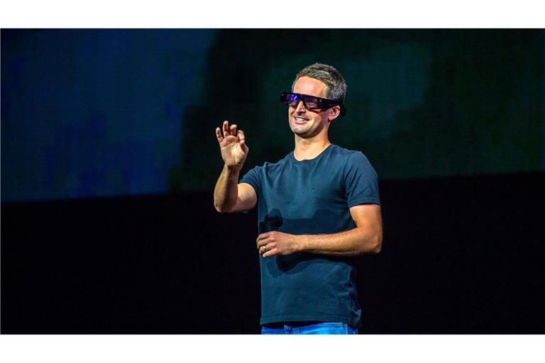 Der Chef des Snapchat-Betreibers Snap, Evan Spiegel, demonstrierte Vorläufer der heutigen Specs bereits in den vergangenen Jahren. (Archivbild)