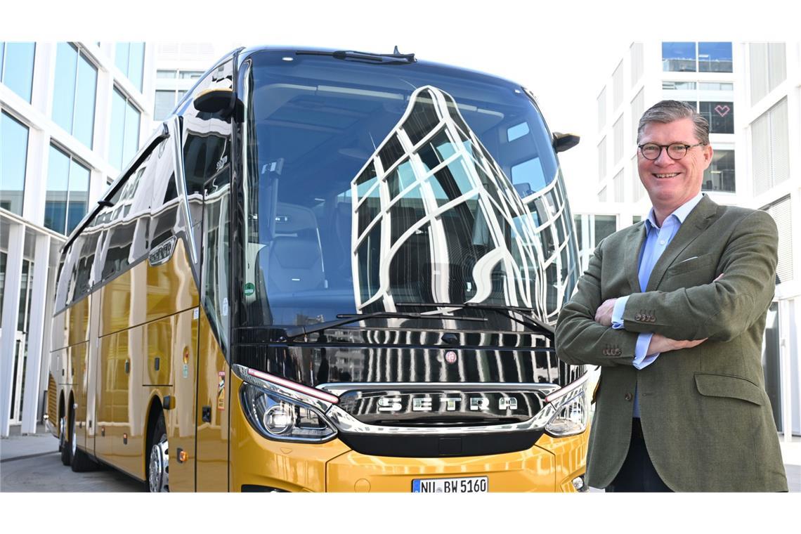 Bus-Geschäft von Daimler Truck legt ordentlich zu Der Chef von Daimler Buses, Till Oberwörder, blickt positiv in die Zukunft. (Archivbild)