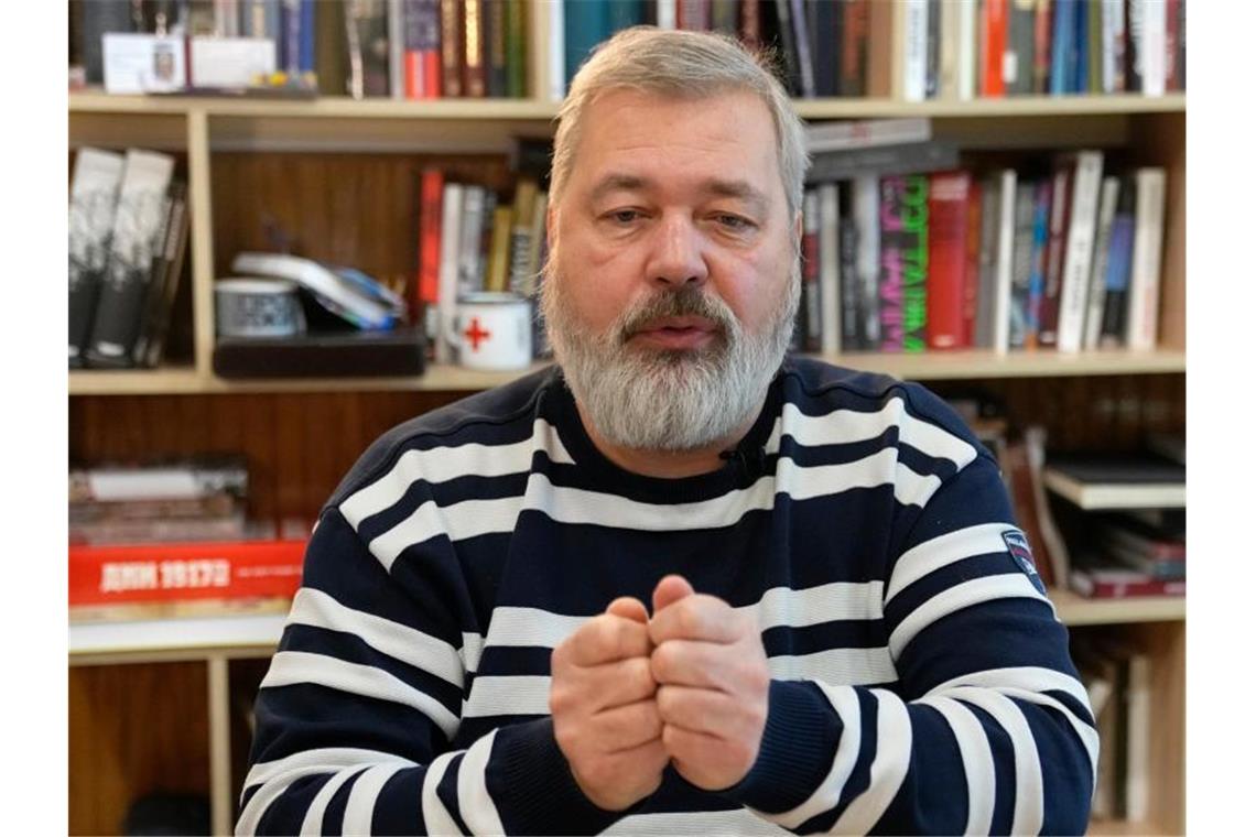 Wie Russen sich jetzt noch informieren Der Chefredakteuer der Moskauer Zeitung „Nowaja Gaseta“, Dmitri Muratow. Foto: Alexander Zemlianichenko/AP/dpa