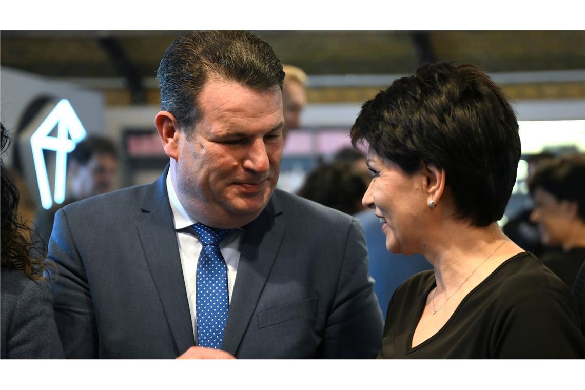 Der damalige Arbeitsminister Hubertus Heil (SPD) und sein "Job-Motor": Wie diese Ukrainerin sollten viele Flüchtlinge Arbeit bekommen. (Archivfoto vom Juni 2024)