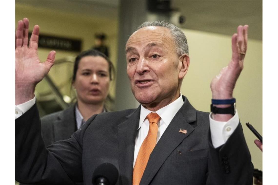 Der demokratische Minderheitsführer im US-Senat, Chuck Schumer. Foto: Manuel Balce Ceneta/AP/dpa