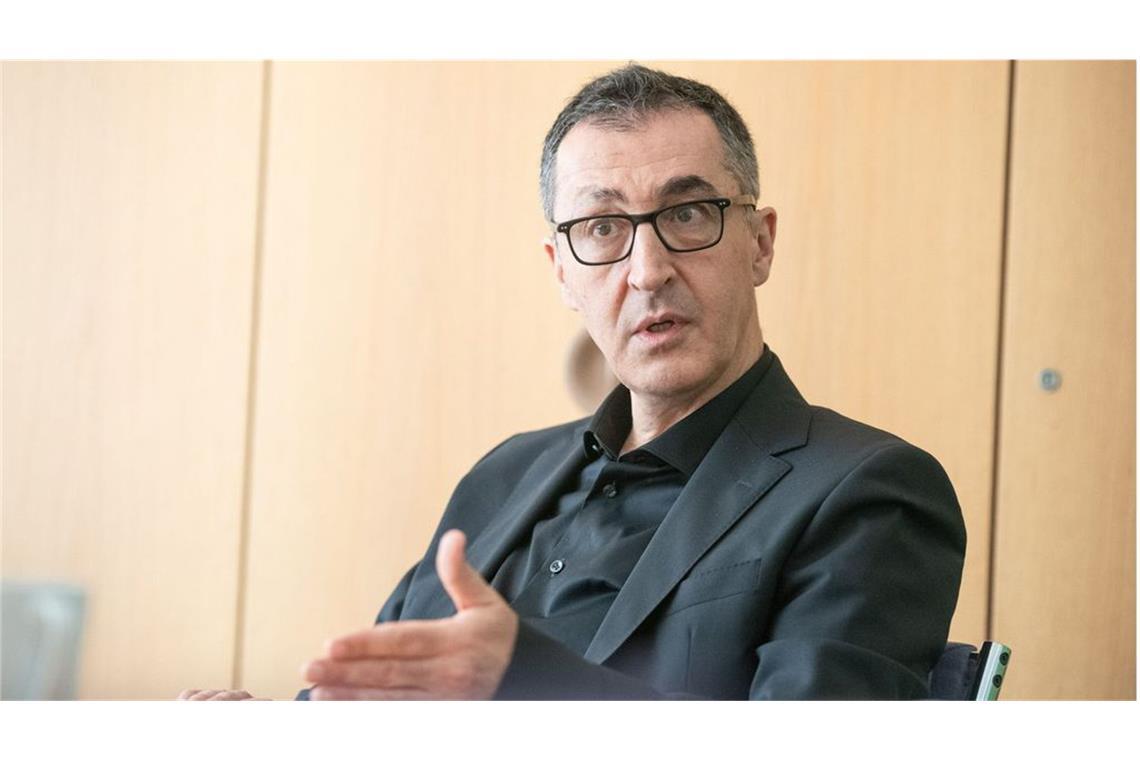 Der designierte Ministerpräsident Cem Özdemir (Grüne) (hier im Haus der Abgeordneten) war am Mittwochabend im Podcast von Anne Will zu Gast.
