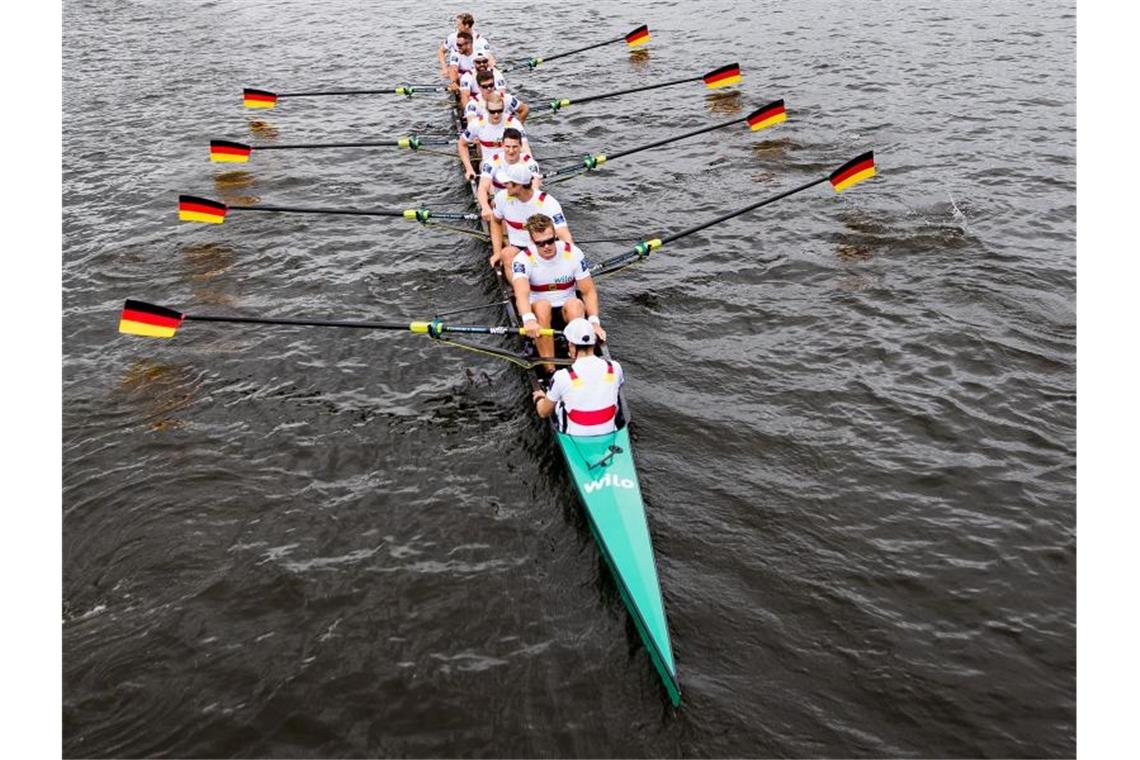 Das bringt der Tag bei der Ruder-WM Der Deutschland-Achter will gegen die Briten Revanche nehmen. Foto: Jon Olav Nesvold/Bildbyran via ZUMA Press