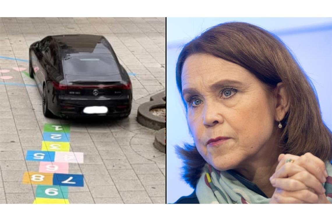 Der Dienstwagen der baden-württembergischen Ministerin stand vor ihrem Dienstgebäude im Parkverbot. Das kritisiert die CDU Stuttgart Mitte in einem Facebook-Post.