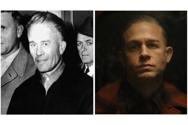 Der echte Ed Gein (l.) wird in der Netflix-Serie von Charlie Hunnam gespielt.