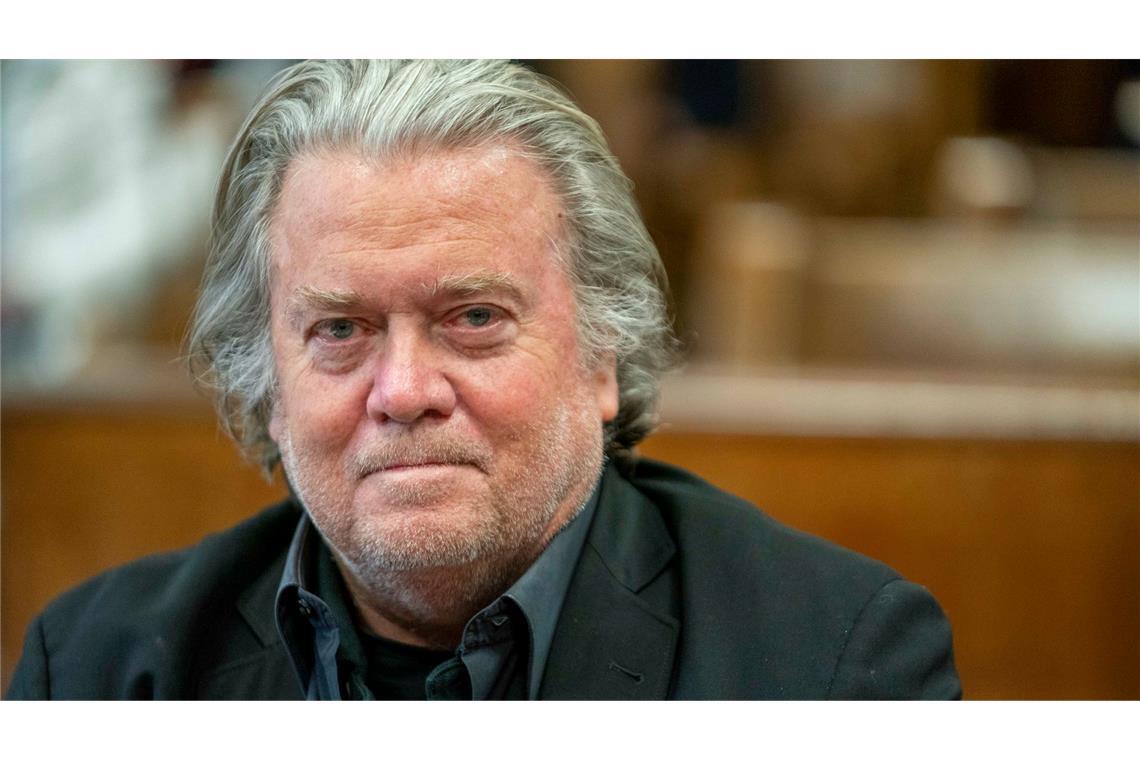 Bannon deutet Plan für dritte Trump-Amtszeit an Der ehemalige Chefstratege Donald Trumps hat einen Plan für eine dritte Amtszeit des US-Präsidenten angekündigt. (Archivbild)