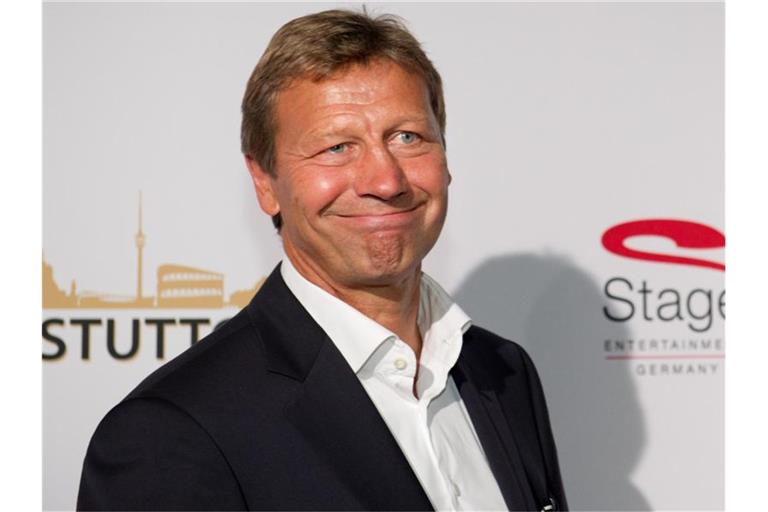 Der ehemalige Fußballprofi Guido Buchwald. F. Foto: Inga Kjer/dpa