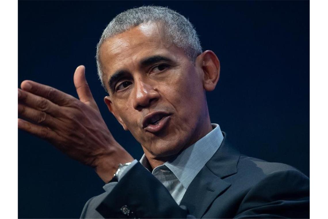 Der ehemalige US-Präsident Barack Obama meldet sich zu Wort. Foto: Sven Hoppe/dpa