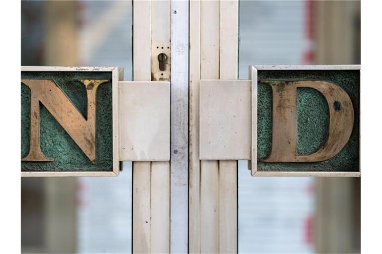 Der Eingang zum Verlagshaus der linken Tageszeitung „nd“ in Berlin-Friedrichshain. Foto: Bernd von Jutrczenka/dpa