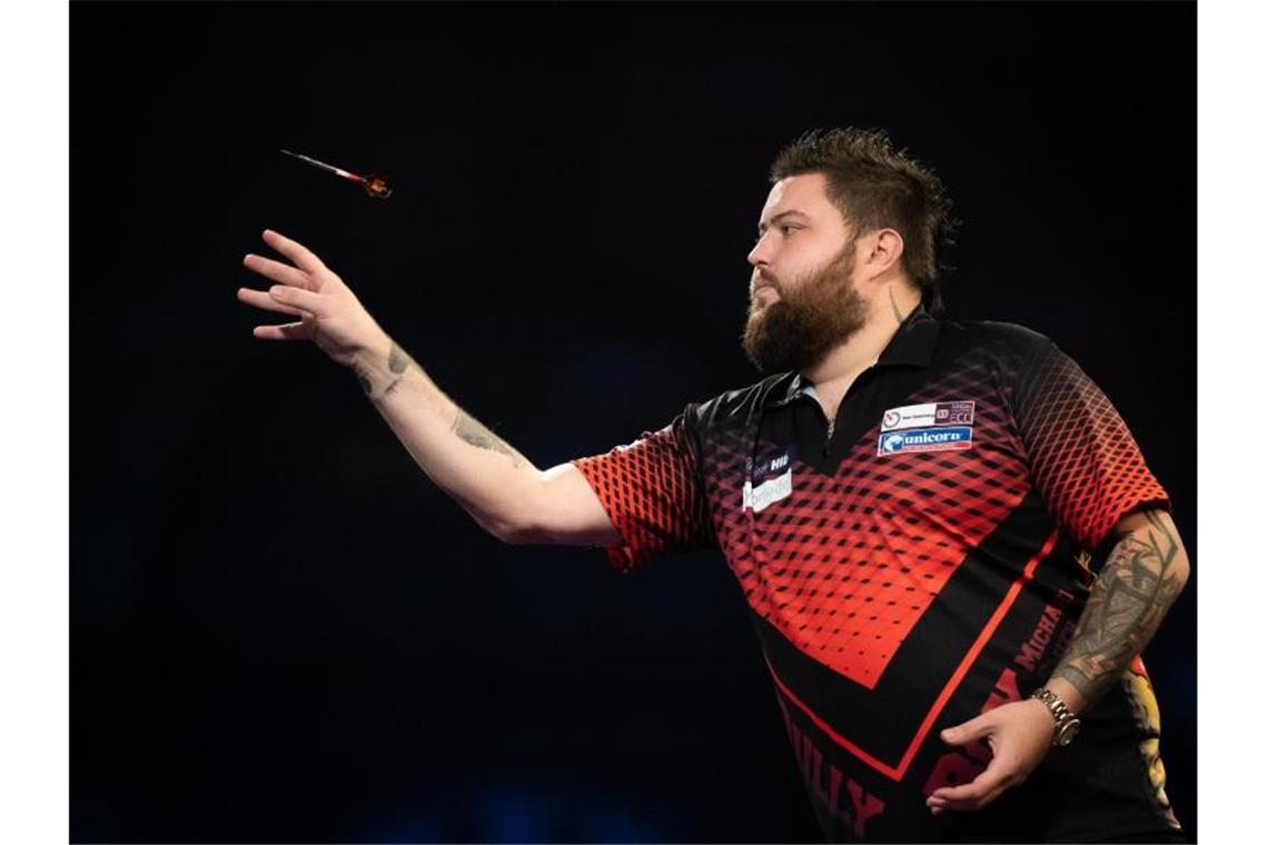 Engländer Smith und Schotte Wright erreichen Darts-WM-Finale Der Engländer Michael Smith erreichte das WM-Finale. Foto: Aaron Chown/PA Wire/dpa