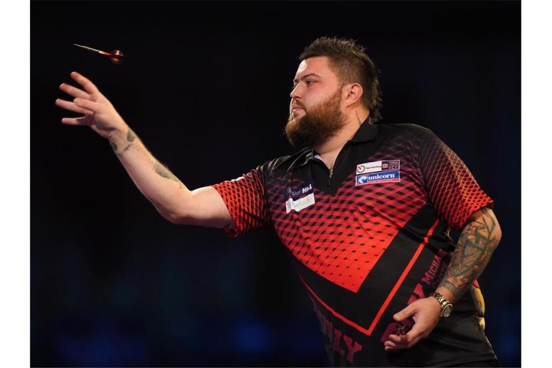 Früherer Finalist Smith mit Bestwert in die nächste Runde Der Engländer setzte sich im Duell mit dem Niederländer Ron Meulenkamp deutlich mit 3:0 durch. Foto: Adam Davy/PA Wire/dpa