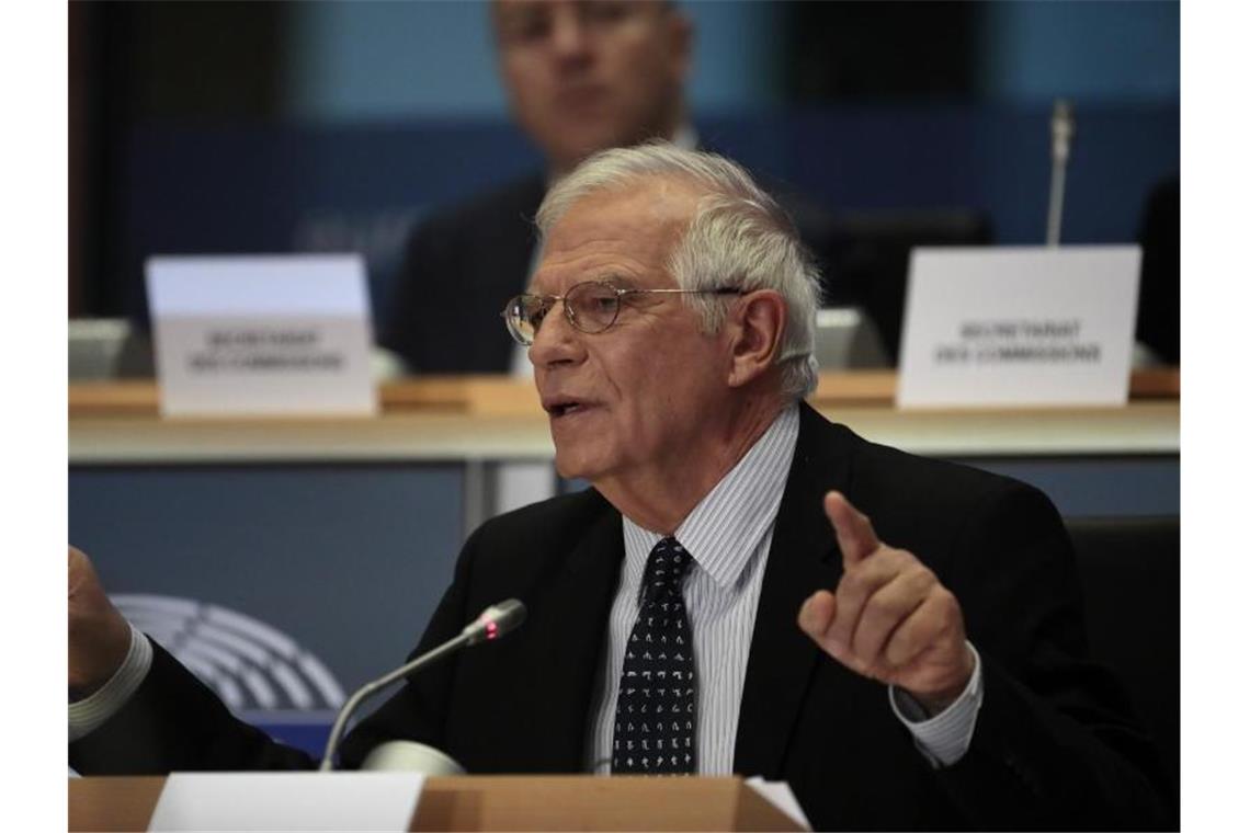 Der EU-Außenbeauftragte Josep Borrell bei einer Anhörung im Europäischen Parlament. Foto: Virginia Mayo/AP/dpa