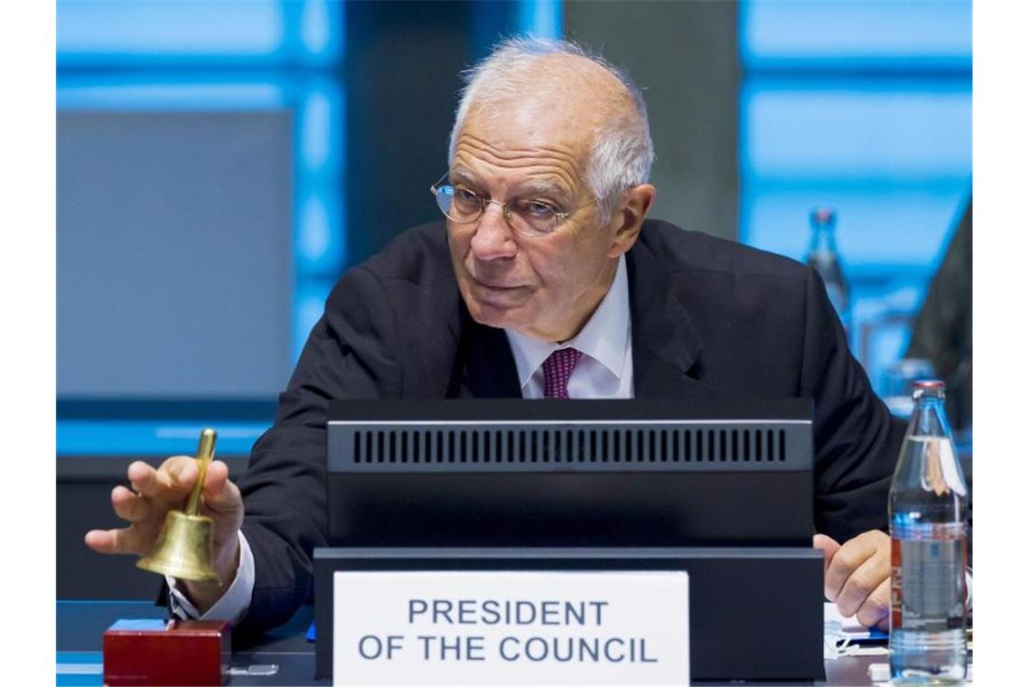 Der EU-Außenbeauftragte Josep Borrell zu Beginn des Treffens der EU-Außenminister in Luxemburg. Foto: Jean-Christophe Verhaegen/AFP Pool/AP/dpa