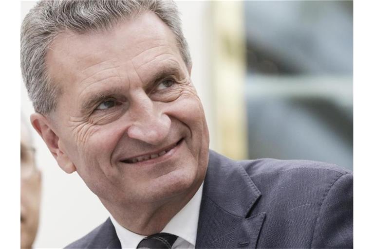 Der EU-Kommissar für Haushalt und Personal, Günther Oettinger. Foto: Thierry Roge/Archivbild