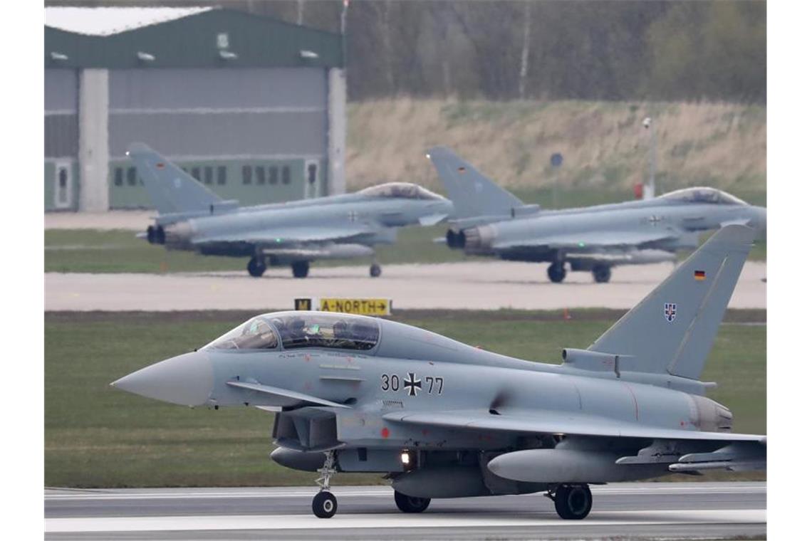 Der Eurofighter, der unter anderem von der deutschen Luftwaffe eingesetzt wird, soll von einem neuen System abgelöst werden. Foto: Bernd Wüstneck/dpa-Zentralbild/dpa