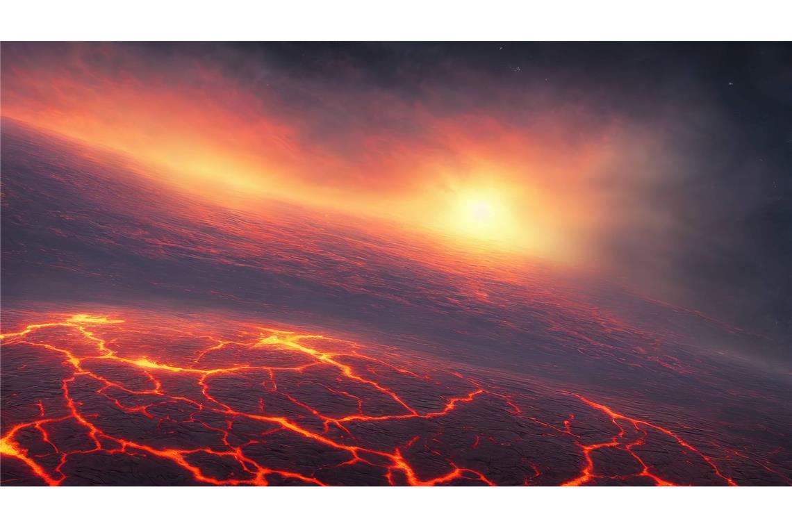 Der Exoplanet L 98-59 d (Symbolfoto eines Exoplaneten) besitzt unter seiner Kruste einen globalen Magma-Ozean, der sich Tausende Kilometer in die Tiefe erstreckt.Illustr.: