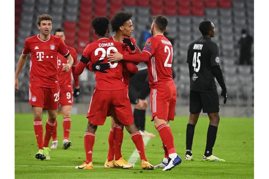 Der FC Bayern machte gegen Salzburg den vorzeitigen Achtelfinal-Einzug perfekt. Foto: Sven Hoppe/dpa
