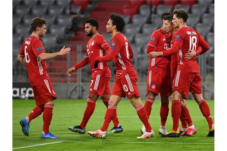 Der FC Bayern München setzte sich souverän gegen Lazio Rom durch. Foto: Sven Hoppe/dpa