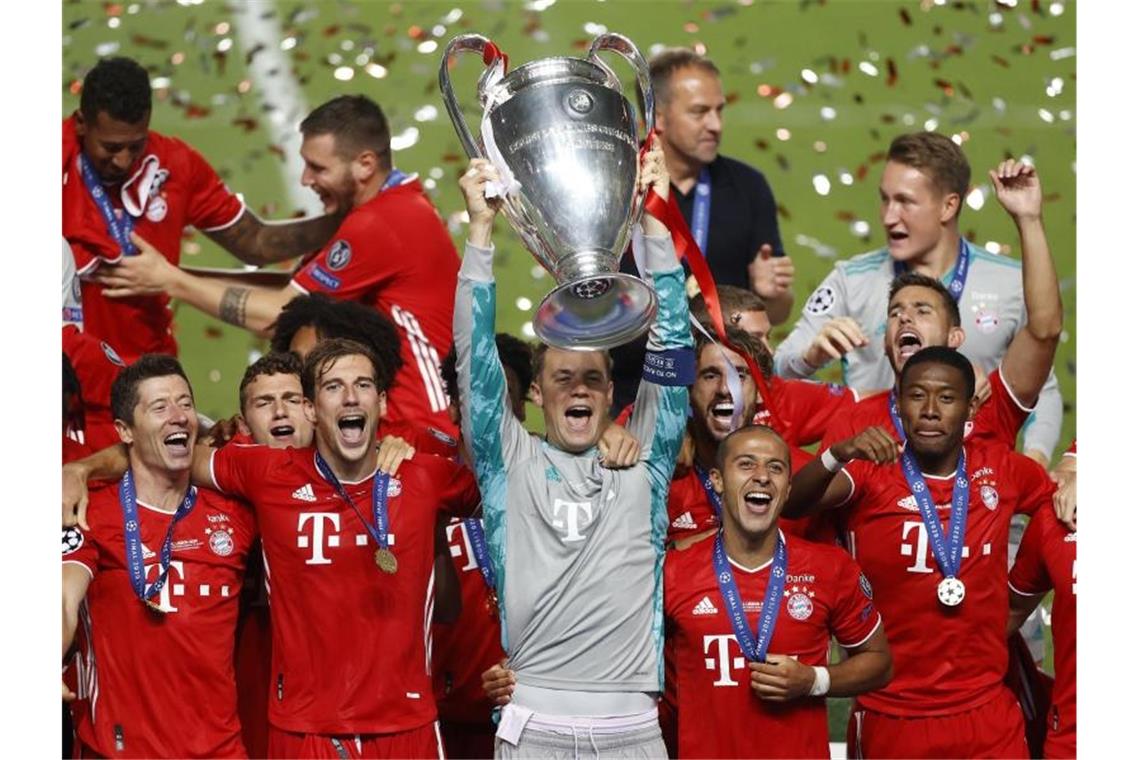 Der FC Bayern gewann zum dritten Mal die Champions League. Foto: Matthew Childs/Pool Reuters/AP/dpa