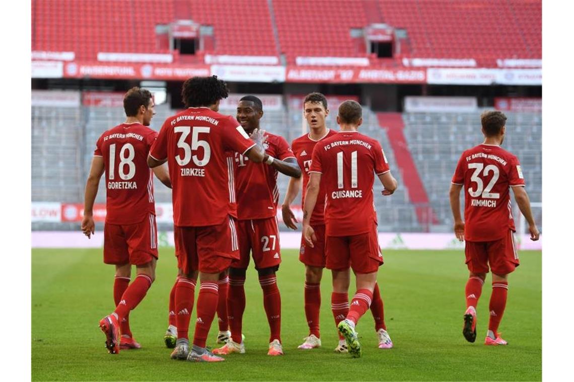 Der FC Bayern kann am Dienstag in Bremen den Meistertitel perfekt machen. Foto: Matthias Balk/dpa