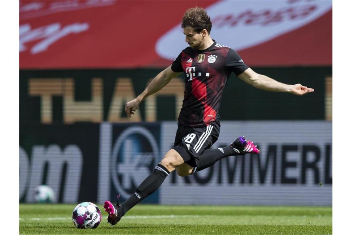 „Energiequelle“ Goretzka verlängert beim FC Bayern bis 2026 Der FC Bayern München hat den Vertrag mit Leon Goretzka verlängert. Foto: Tom Weller/dpa