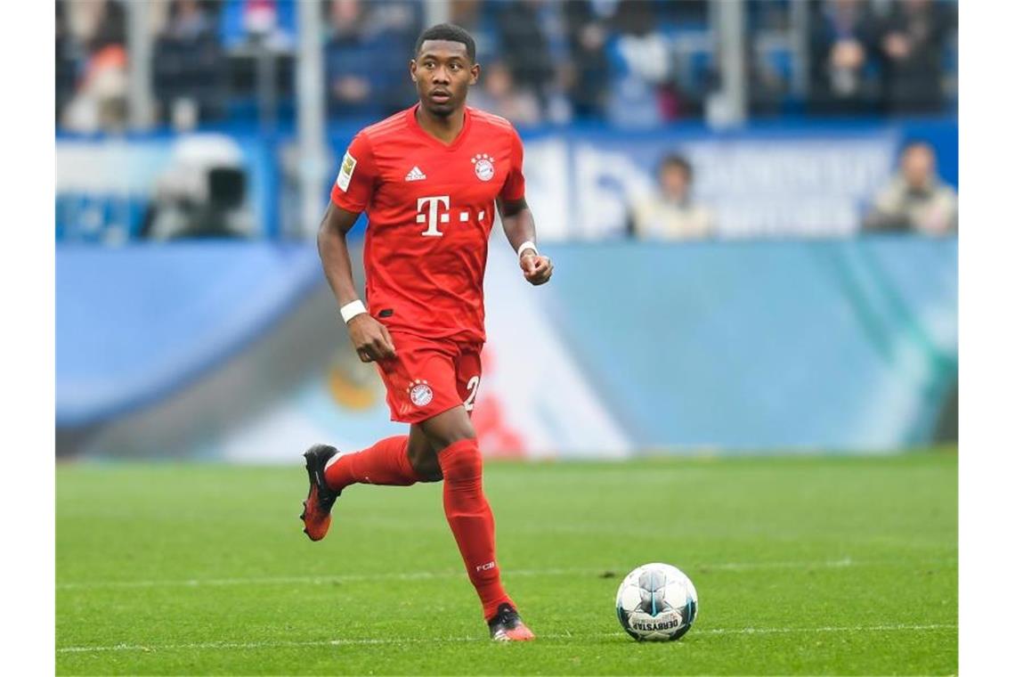 Der FC Bayern München setzt im Supercup auf David Alaba. Foto: Tom Weller/dpa