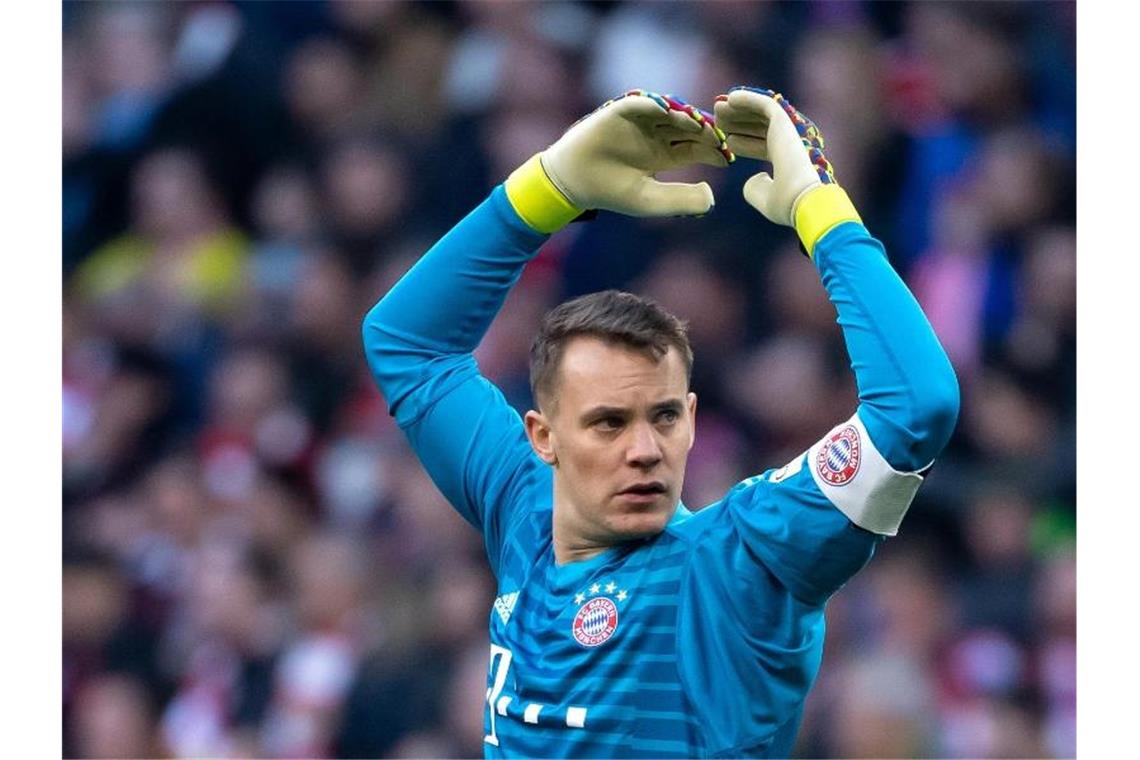 FC Bayern ohne Keeper Neuer gegen Frankfurt Der FC Bayern muss im Bundeligafinale auf Torwart Manuel Neuer verzichten. Foto: Sven Hoppe