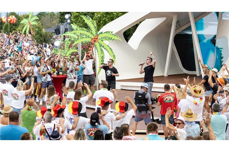 Der "Fernsehgarten" feiert auch gerne Motto-Partys - etwa "Mallorca vs. Oktoberfest". (Archivbild)