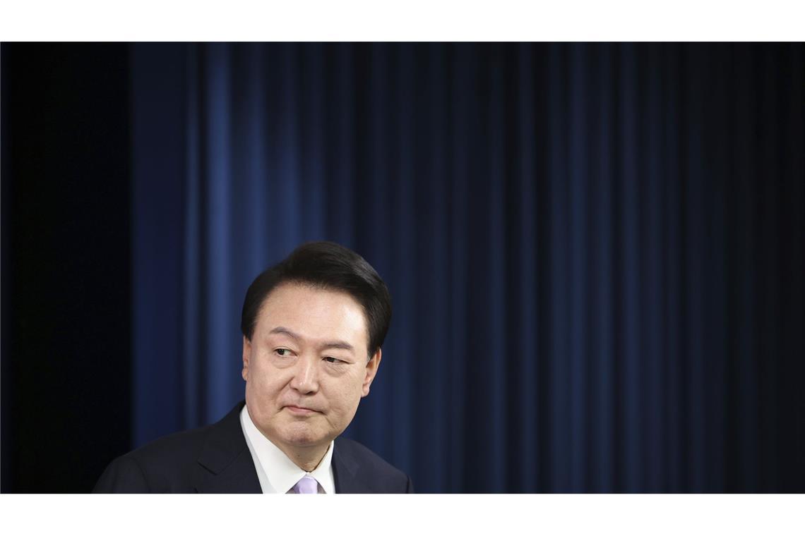 Festgenommener Präsident Yoon verweigert Aussage Der festgenommene Ex-Präsident will nicht aussagen. (Archivbild)