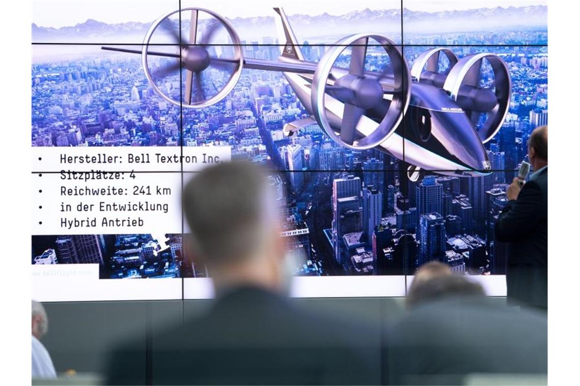 Der Flughafen Köln/Bonn hat eine technische Machbarkeitsstudie zum Einsatz bemannter Flugtaxen am Flughafen vorgestellt. Foto: Marius Becker/dpa