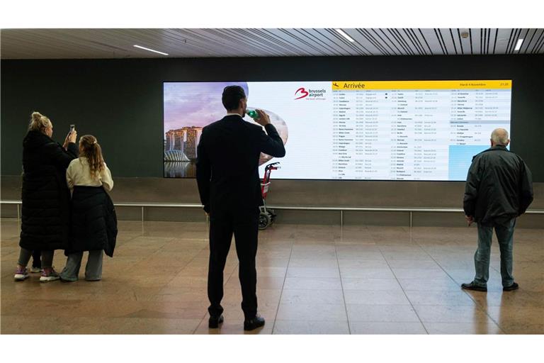 Der Flugverkehr in Brüssel bleibt zunächst gestört.