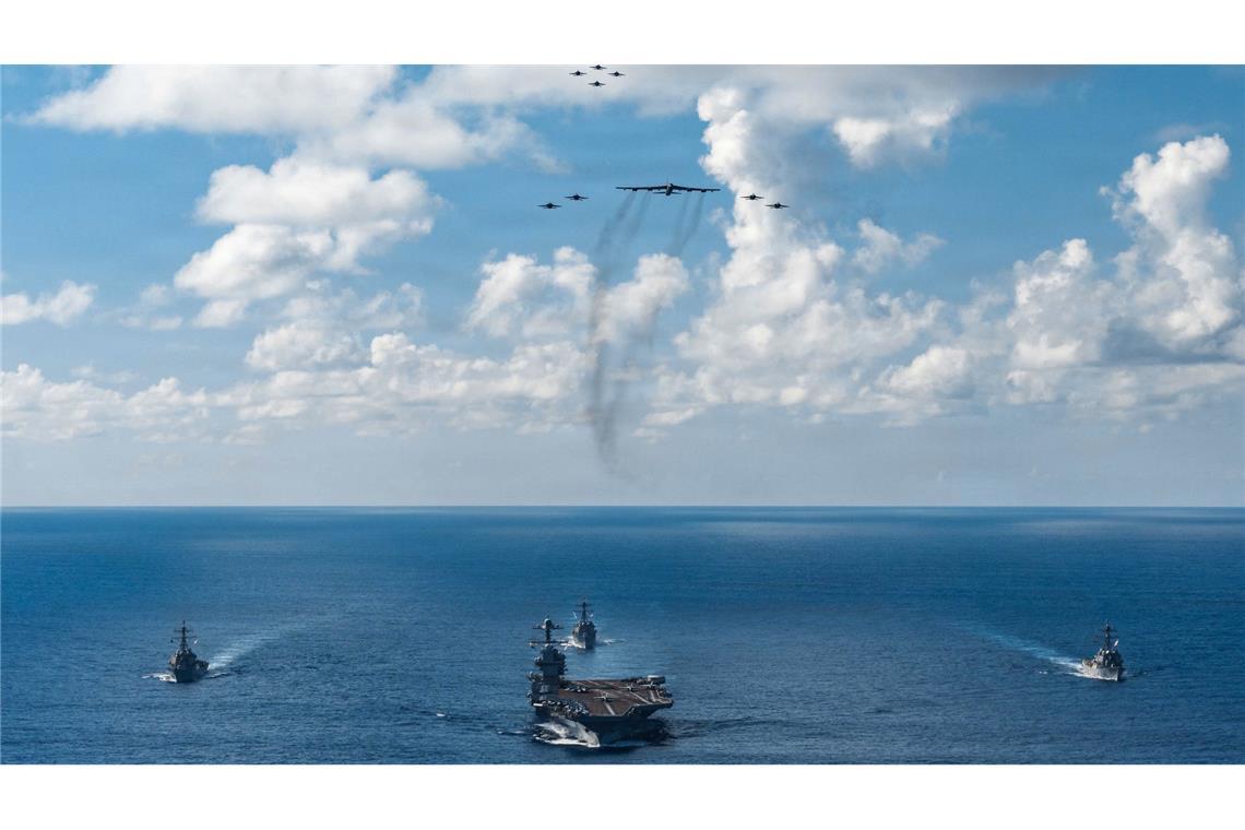 Der Flugzeugträger "USS Gerald R. Ford" kreuzt in der Karibik.