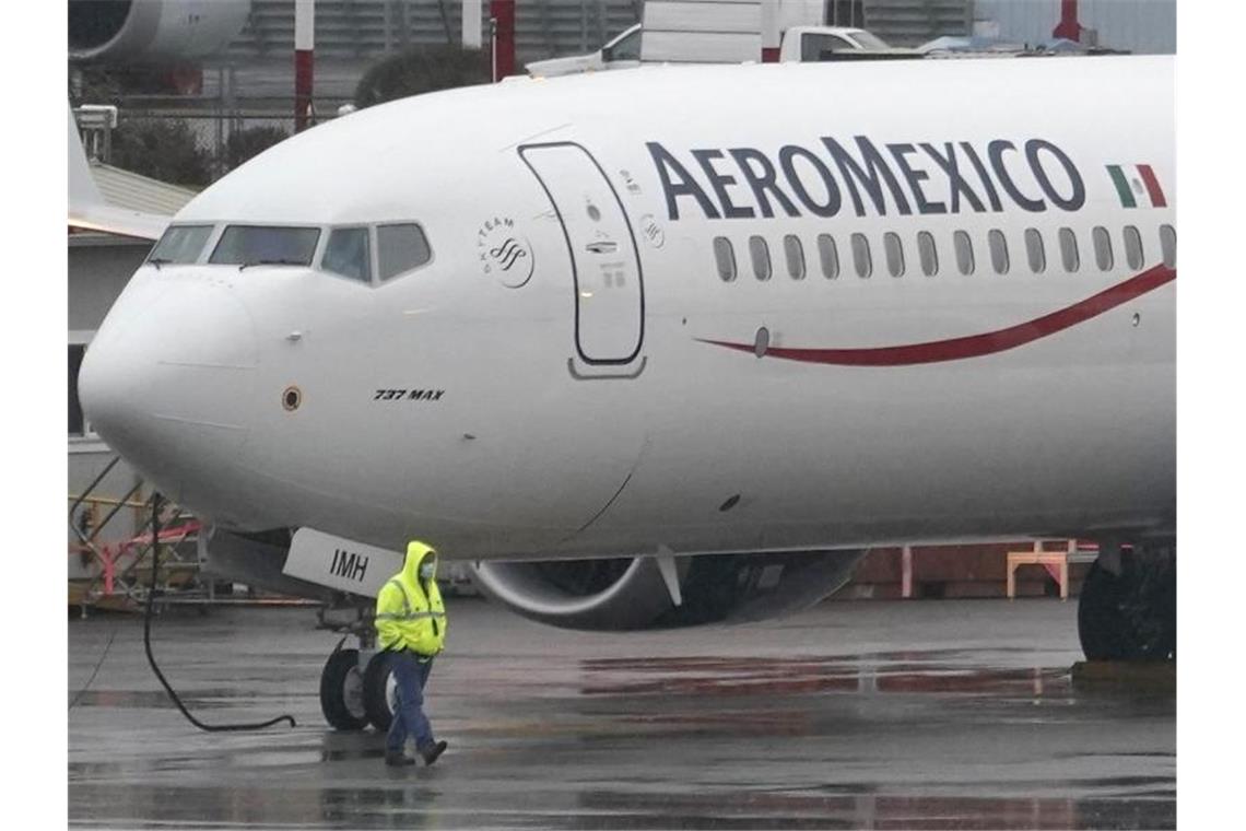 Europas Aufsicht will Boeing 737 Max 2021 wieder zulassen Der Flugzeugtyp 737 Max war im März 2019 nach zwei Abstürzen mit insgesamt 346 Toten aus dem Verkehr gezogen worden. Foto: Ted S. Warren/AP/dpa