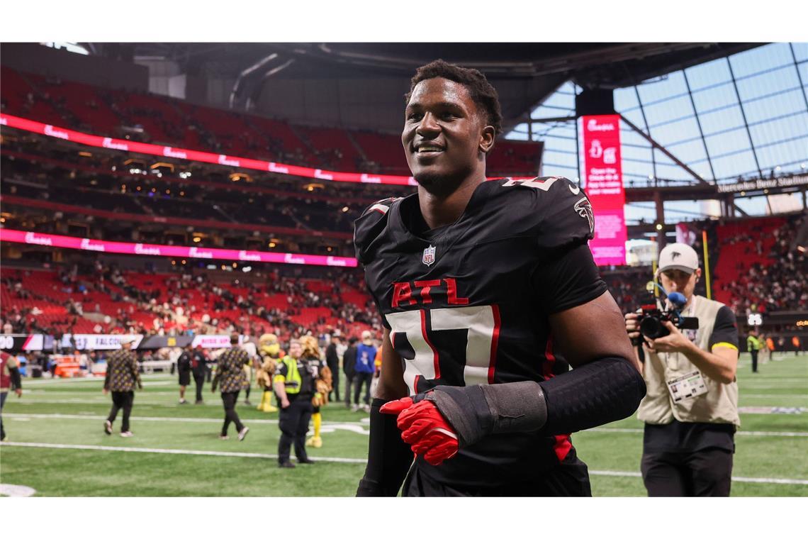 Der Football-Profi von den Atlanta Falcons ist wegen eines mutmaßlichen häuslichen Zwischenfalls in Florida festgenommen worden (Archivbild).