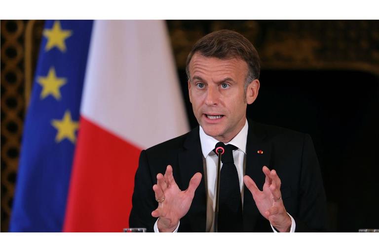 Der französische Präsident reist am Montag zum Gaza-Gipfel nach Ägypten. (Archivbild)