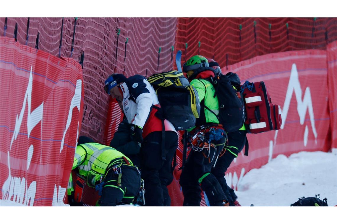 Nach Kopf-OP: Ski-Star Sarrazin verlässt Intensivstation Der Franzose Cyprien Sarrazin musste nach seinem Trainingssturz in Bormio am Kopf operiert werden.