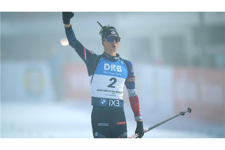 Der Franzose Éric Perrot darf über den Sieg im Gesamtweltcup jubeln. (Archivbild)