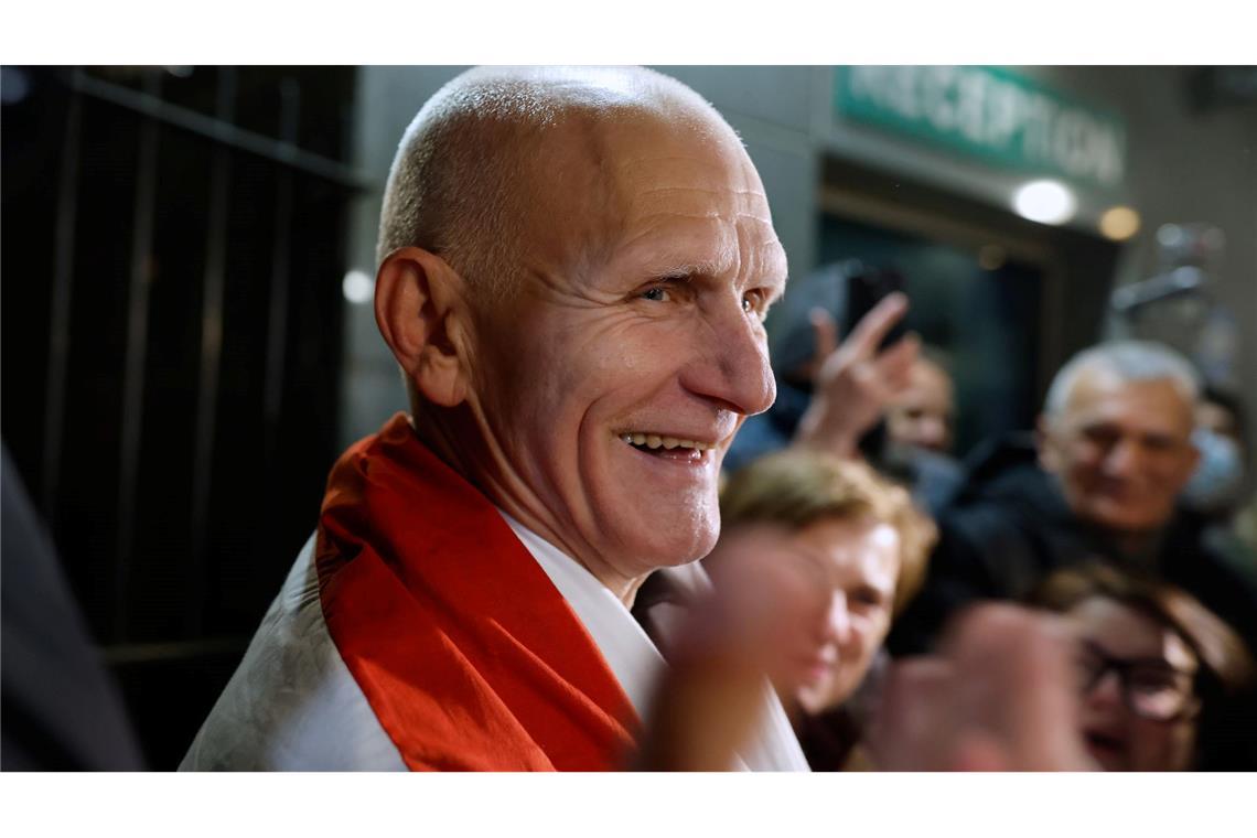 Der Friedensnobelpreisträger Alex Beljazki ist wieder in Freiheit.