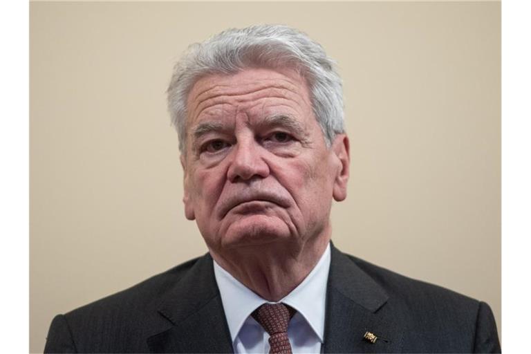 Der frühere Bundespräsident Joachim Gauck Anfang vergangenen Jahres. Foto: Christophe Gateau/dpa