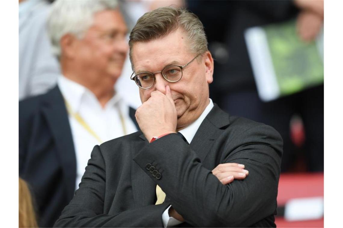 Grindel wirft Koch das Zurückhalten von Informationen vor Der frühere DFB-Präsident Reinhard Grindel. Foto: Arne Dedert/dpa