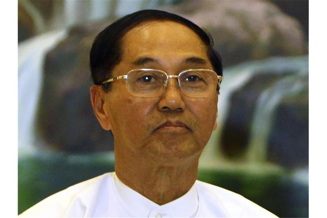 Putsch in Myanmar: Comeback einer Militärdiktatur Der frühere General und bisherige Vize-Präsident Myint Swe fungiere nun als Übergangsstaatsoberhaupt. Foto: Aung Shine Oo/AP/dpa